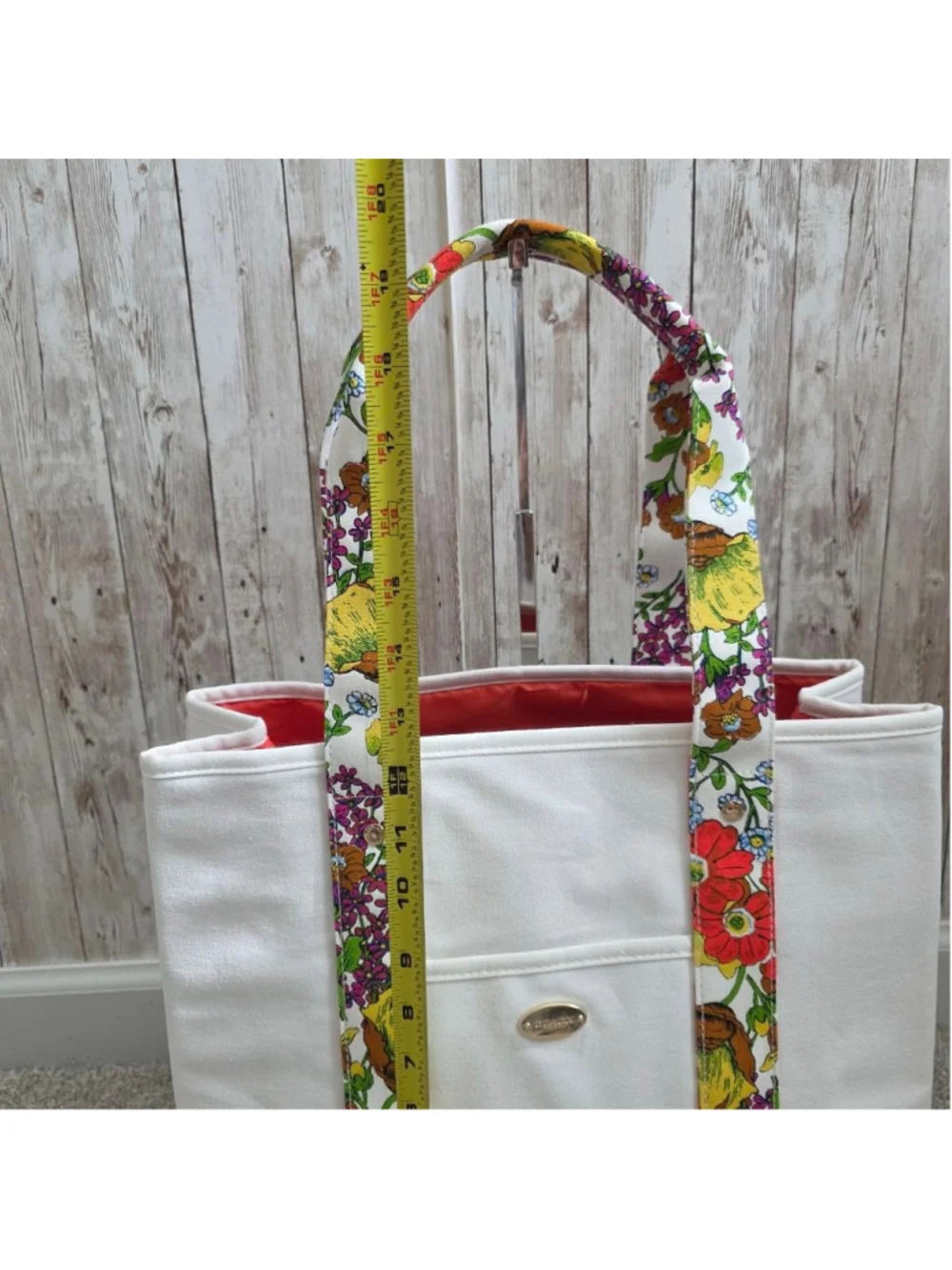 Coach Large Tote Bag Floral Summer Mothers Day Beach NWOT